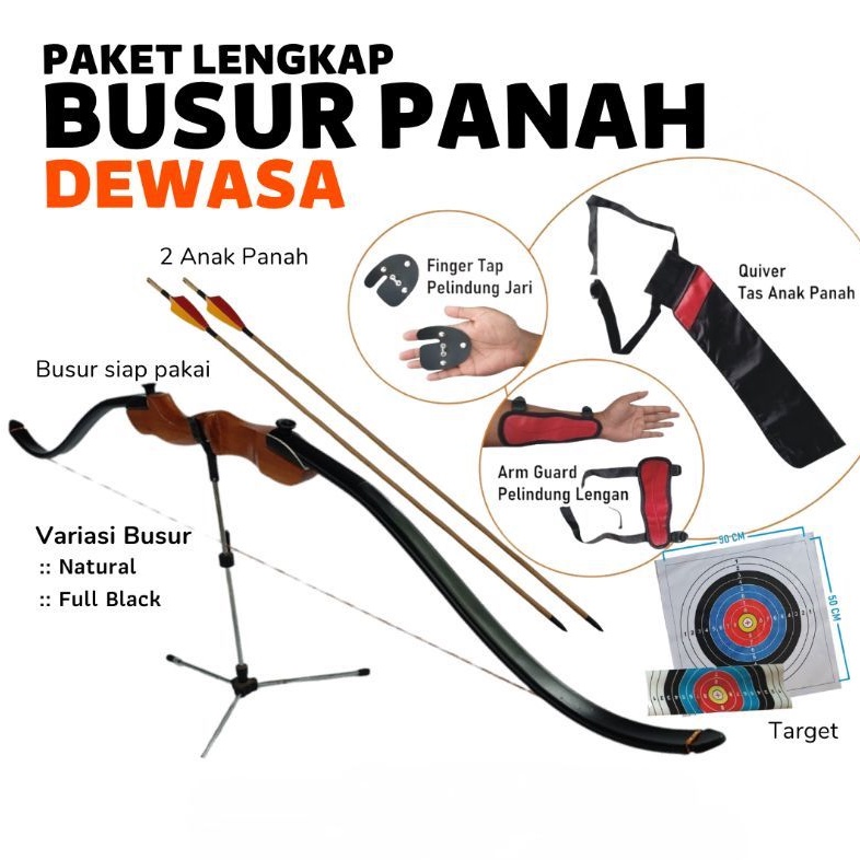 Paket Busur Panah Dewasa Pemula