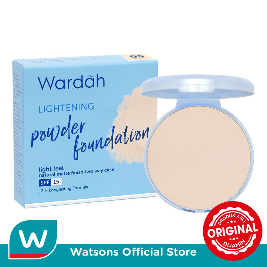 Wardah  Refill Lightening Powder Foundation Light Feel 05 Beige 12g