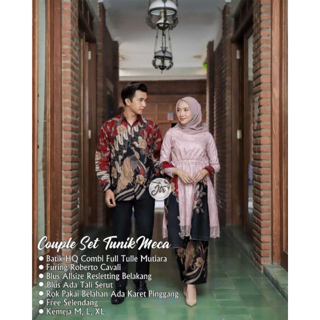 Kebaya Couple Modern, Kebaya Tunik Tunangan Lamaran, Kebaya Wisuda, Kebaya Kondangan