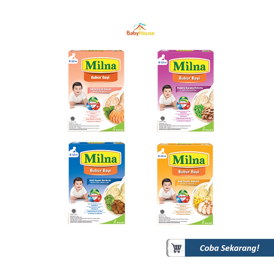 Milna Bubur Tim Bayi 8+ 120 gr / Bubur Bayi Milna / Milna Bubur Bayi