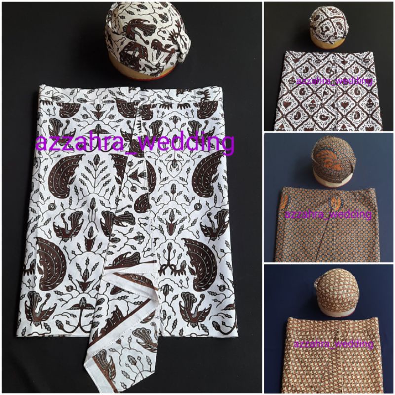 SET SEMBONG PLUS BLANGKON/PAKET SAPIT URANG BLANGKON SAMA MOTIF