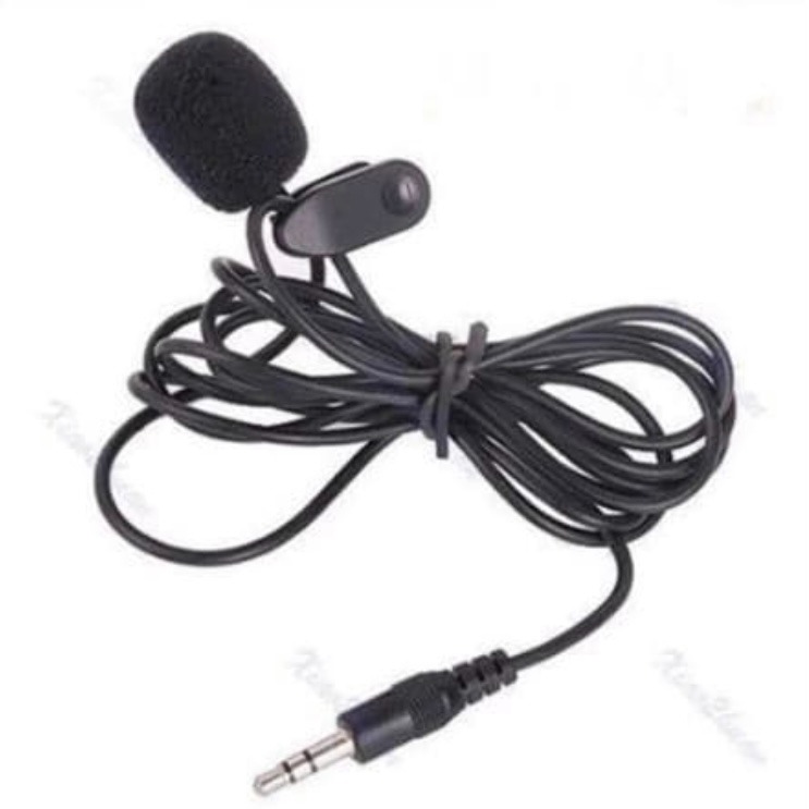 Microphone 3.5mm 3.5 mm Youtuber With Clip ON Mic 2 Garis Vlogger