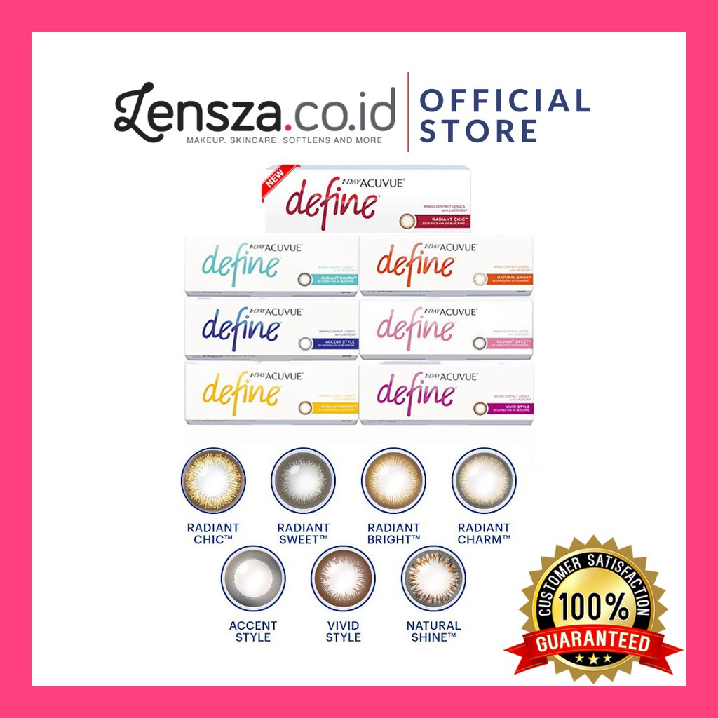 Softlens Acuvue Define 30pcs / 1 Day Acuvue Define / Soflen Warna Harian Acuvue 15 pasang by Johnson &amp; Johnson