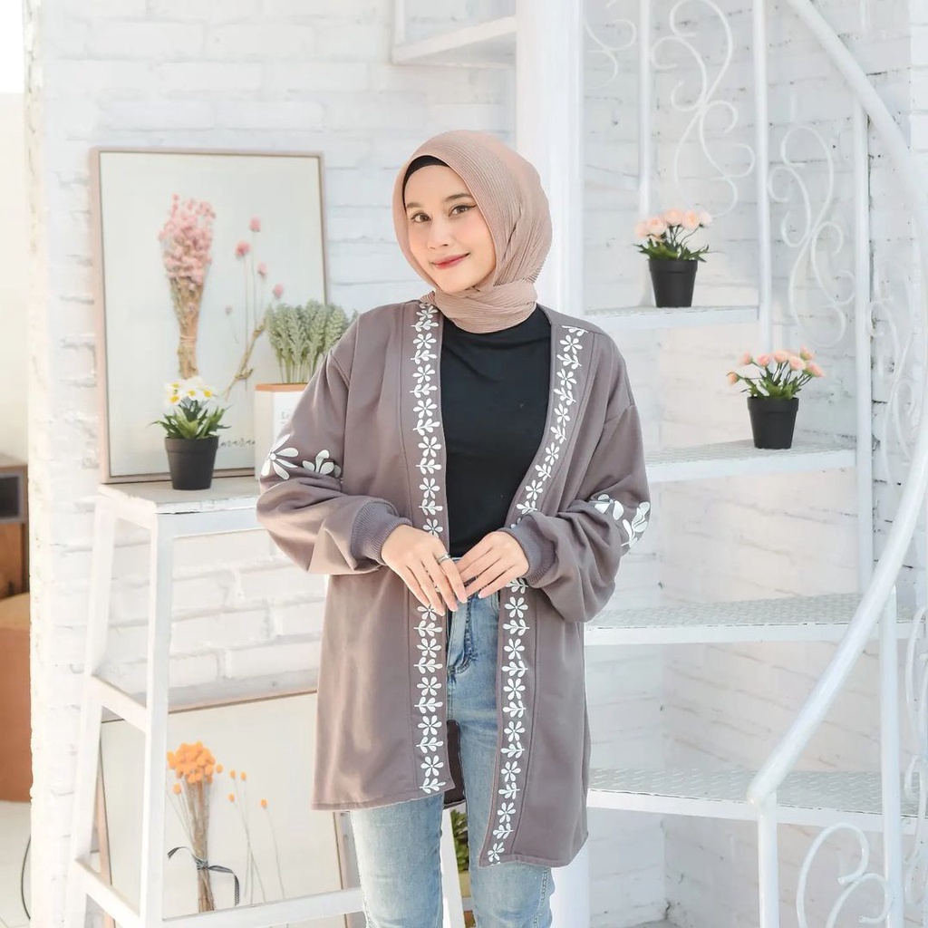 Cappadocia Outher Atasan Wanita Trendy Bahan Fleece