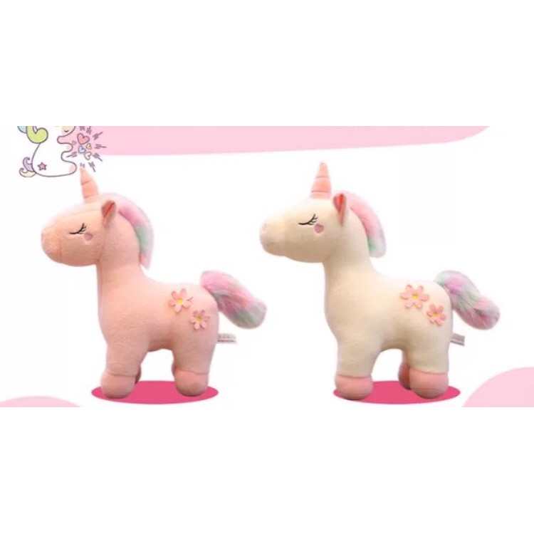 BONEKA UNICORN KUDA PONY FLOWER IMPOR