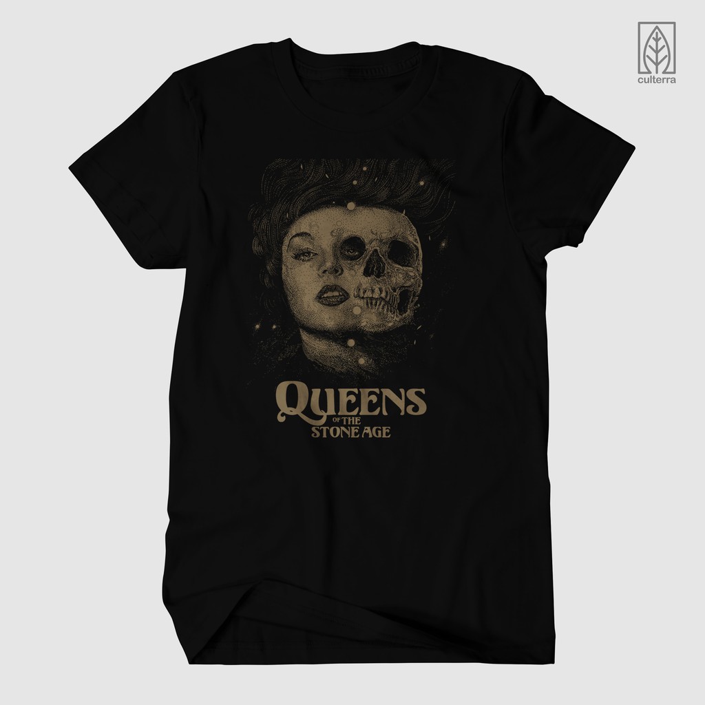 KAOS BAND / KAOS QUEENS OF THE STONES AGE / BAJU QOTSA BROWN / BAJU MUSIK ROCK METAL / MONO VERSION