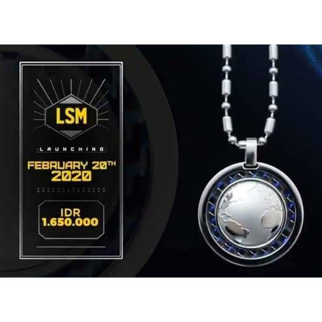 NEW EDITION LSM REBORN / Life Secret Man / Kalung Pendant / Kalung Kesehatan / MCI / ORIGINAL 100%p