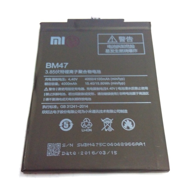 BATERAI XIAOMI REDMI 4X BM47 ORIGINAL