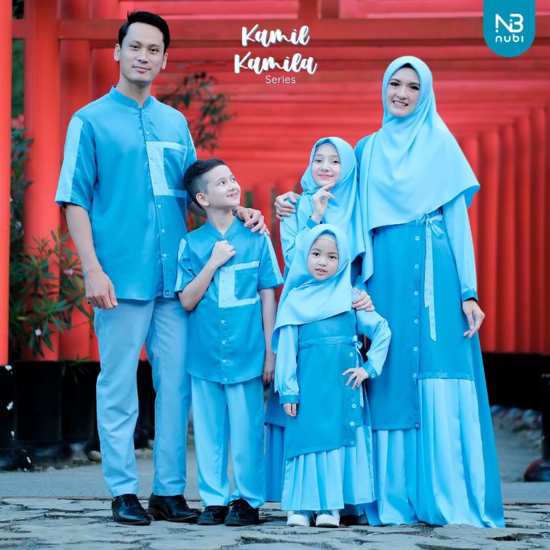 NUBINTANG NOURA SARIMBIT KELUARGA FAMILY GAMIS KAMILA KOKO KAMIL ANAK REMAJA AYAH IBU SET KERUDUNG