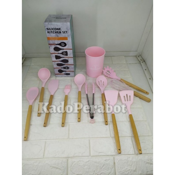 Spatula Set Alat Masak Aesthetic Spatula Masak Estetik Kado Alat Masak Sutil Spatula Masak isi 12Pcs Kado Pernikahan Cantik