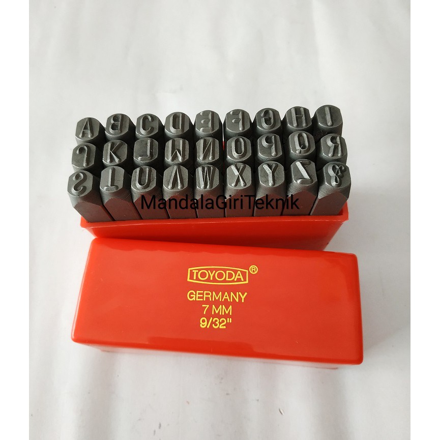 Alat Untuk Memperbaiki Nomor Mesin / Alat Ketok Huruf Ukuran 7mm