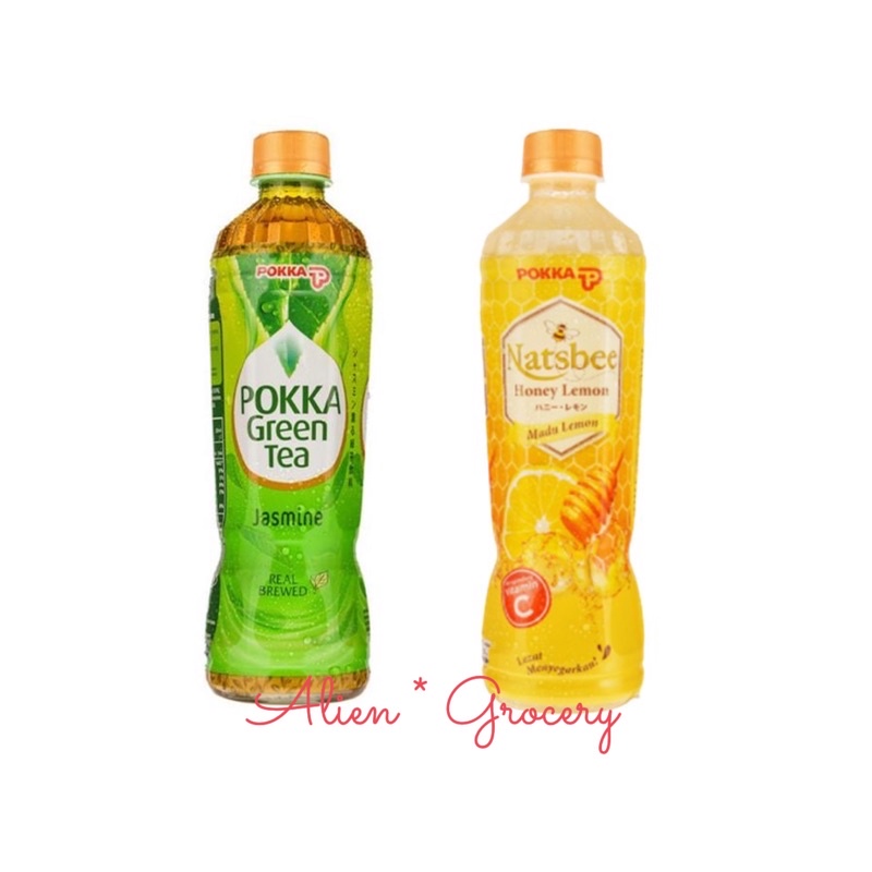 POKKA Jasmine Green Tea Nastbee Honey Lemon 350ml 450ml GOJEK GRAB ONLY