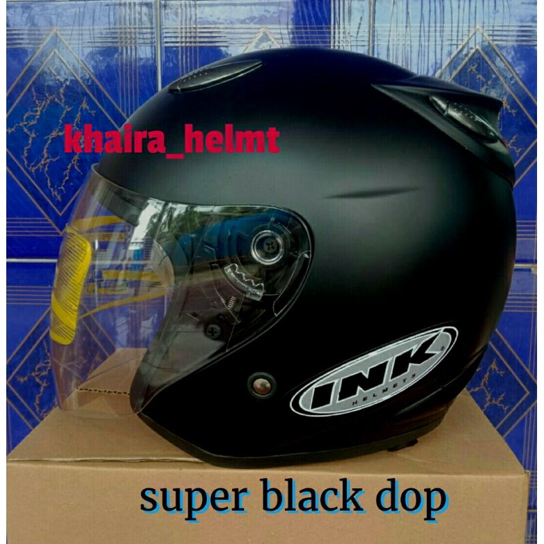 Helm ink super grade ori (semi not down)-hitam dop