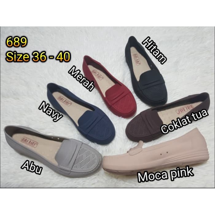 jelly shoes bara bara sepatu wanita flat shoes barabara 689
