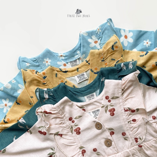 Bohopanna - Long Ara Top Motif / Baju Anak Perempuan