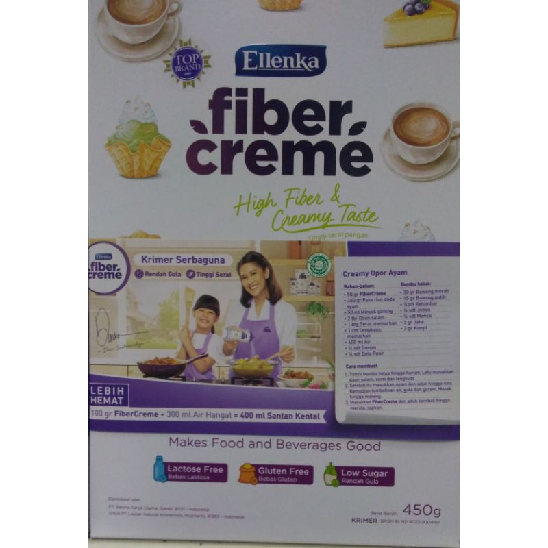 

Ellenka - Fiber Creme 450Gr (Krimer Serbaguna)