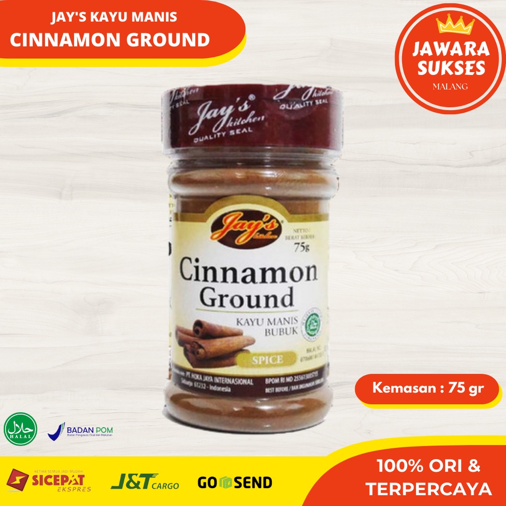 

Jays Cinnamon Ground 75gr | Jay's Kitchen Kayu Manis bubuk
