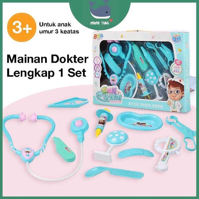 Mainan Dokter Lengkap 1 Set -Mainan Edukasi Anak Doctor Dokteran toy