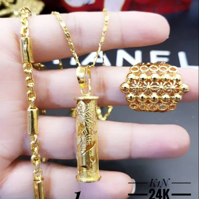 Xuping set perhiasan lapis emas 24k 3038j