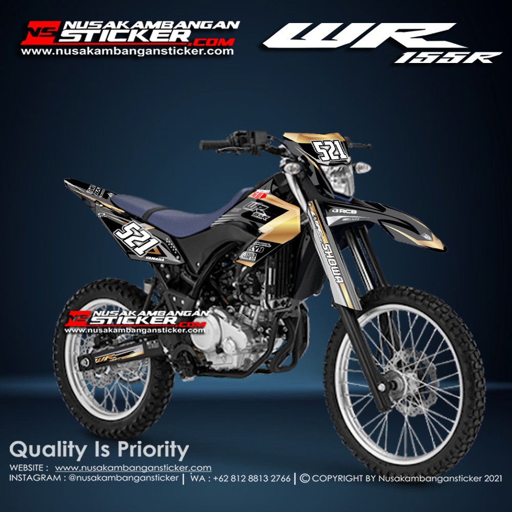 

Stiker WR 155R Hitam Coklat 521