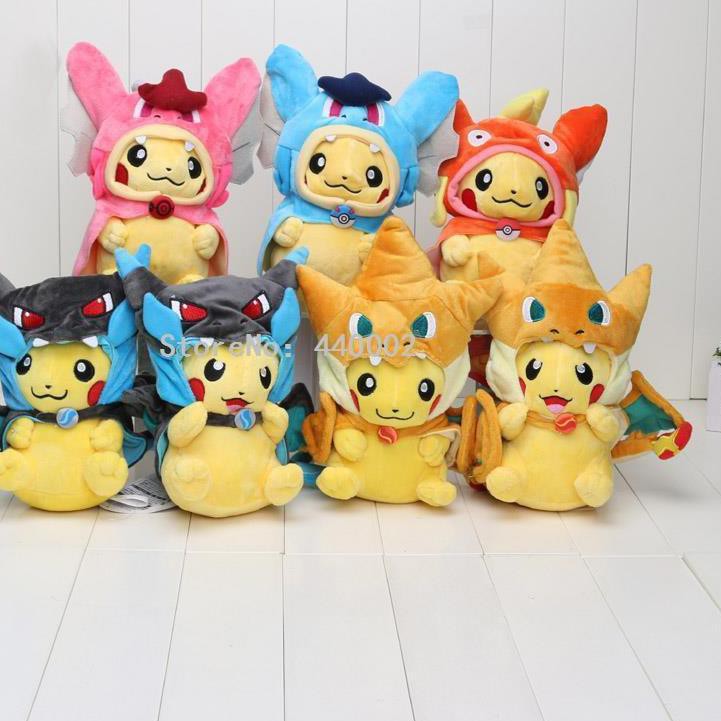 Terbaru Boneka Pikachu Charizard 25cm Pikachu Gyrados Pikachu Subtitute Pikachu Altaria Boneka Pokem