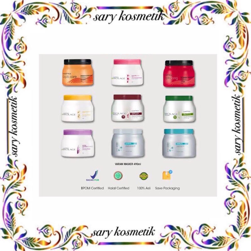 Jual matrix biolage 500 gr hair mask creambath complete matrix