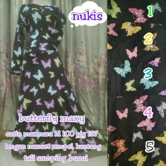 butterfly maxy satin maxmara