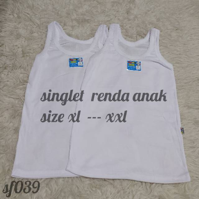 Kaos dalam anak/kaos kutang anak sf 39/ 10-12  thn