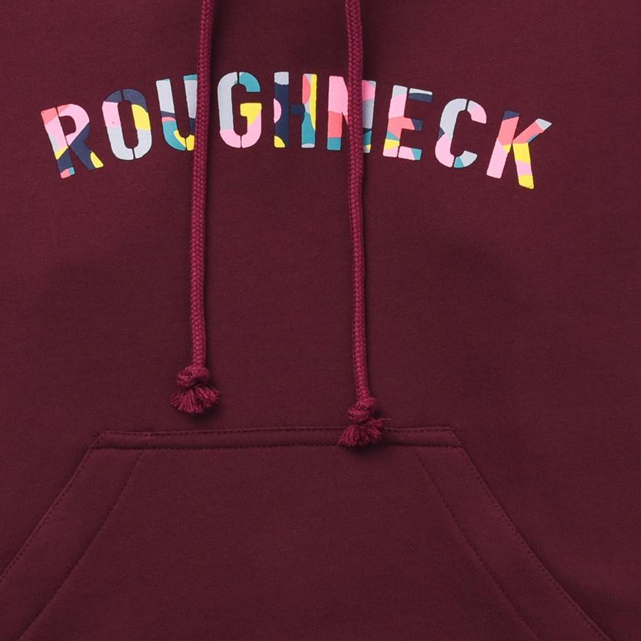 ➶ Roughneck H030 Maroon Sig Happy Hoodie ✺