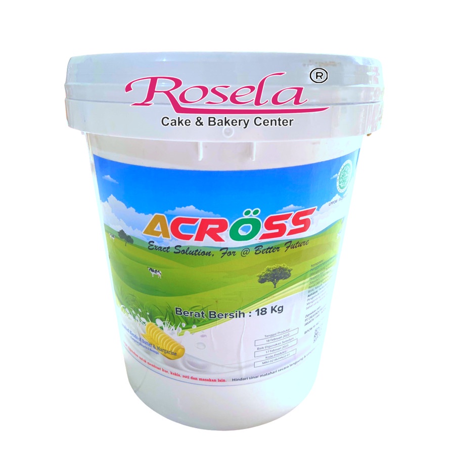 Across Butter Unsalted Kemasan Pail 18 Kg - Mentega Unsalted Across