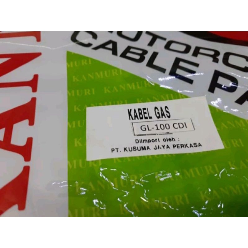 kabel tali gas GL 100 CDI original Kanmuri