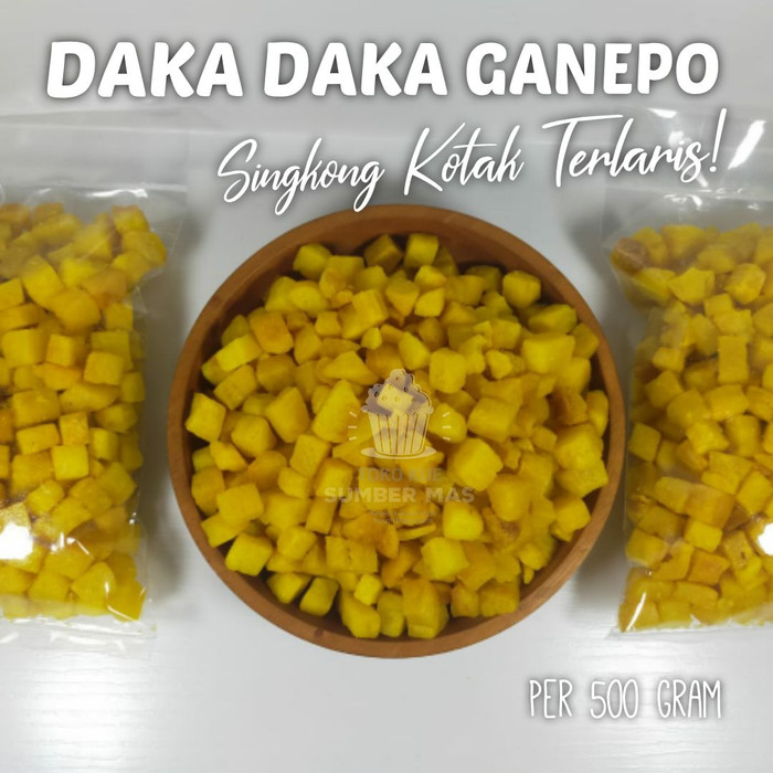 DAKA DAKA GANEPO 500GRAM / SINGKONG KUNING KOTAK / TERLARIS TERMURAH