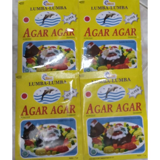 

Agar agar lumba lumba super/hemat 7 gr (1 paket 3 Bh)