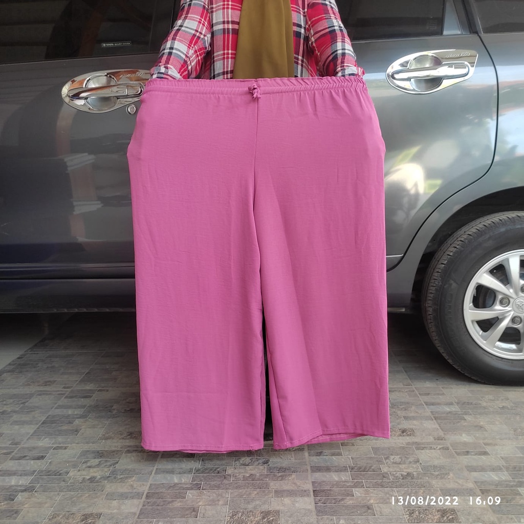 celana krinkel kulot panjang wanita casual airflow premium celana panjang casual XXL