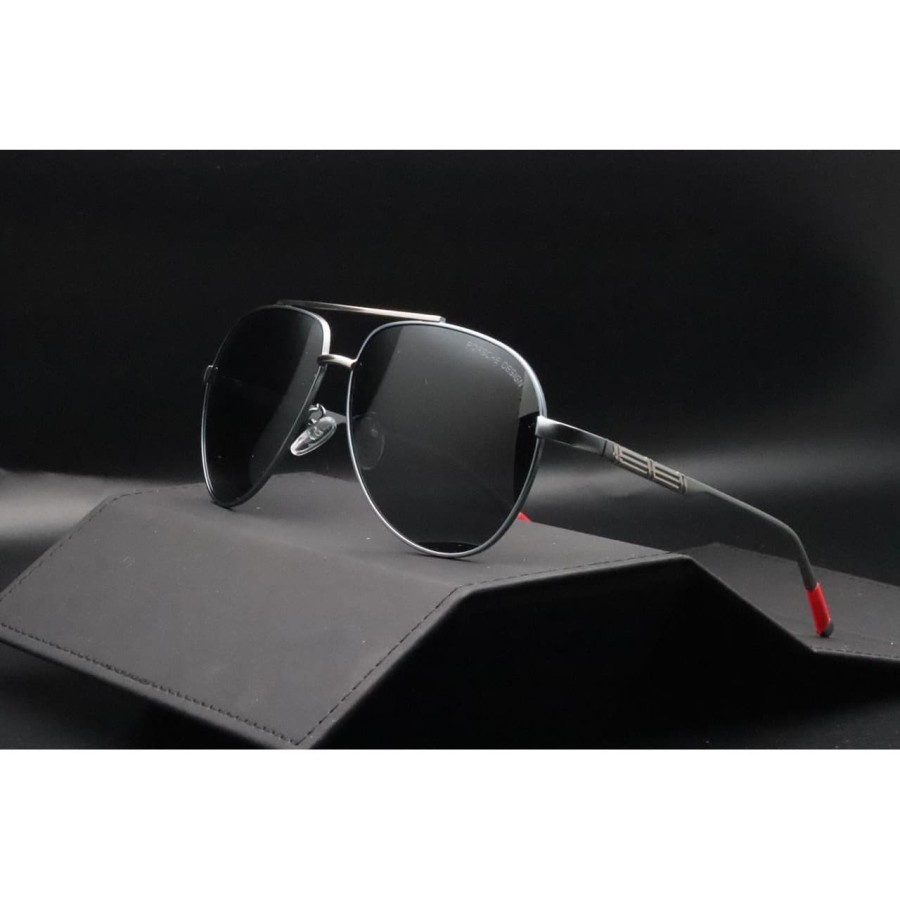 BHJ63967 Kacamata Pria Hitam Anti Radiasi Original Import luar negeri Terbaru 2021 Polaris Anti Sila