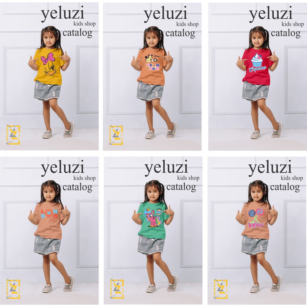Kaos Baju Atasan cewe perempuan Capcakes pink yeluzi
