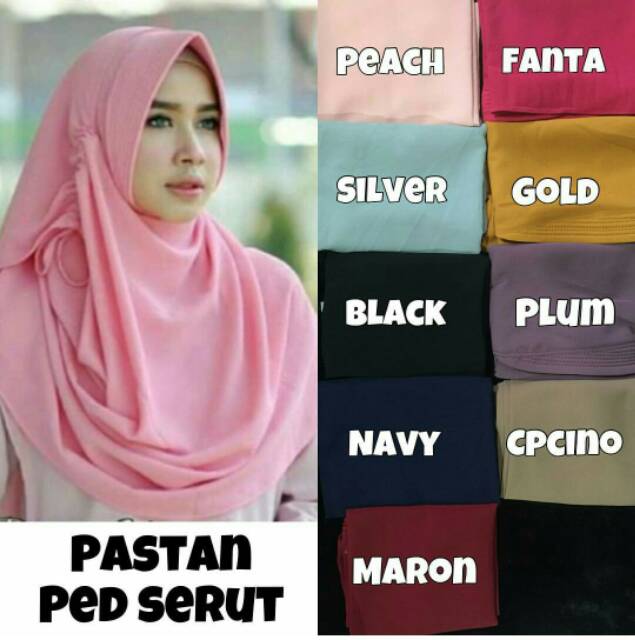 Pasmina diamond instan pet serut pastan pashmina ceruti instan daily hijab