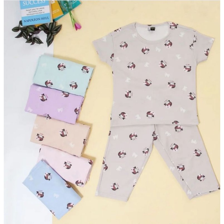 One set anak perempuan/Baju pendek celana panjang ank cewe/Baju santai/Baju harian/setelan/ootd si k