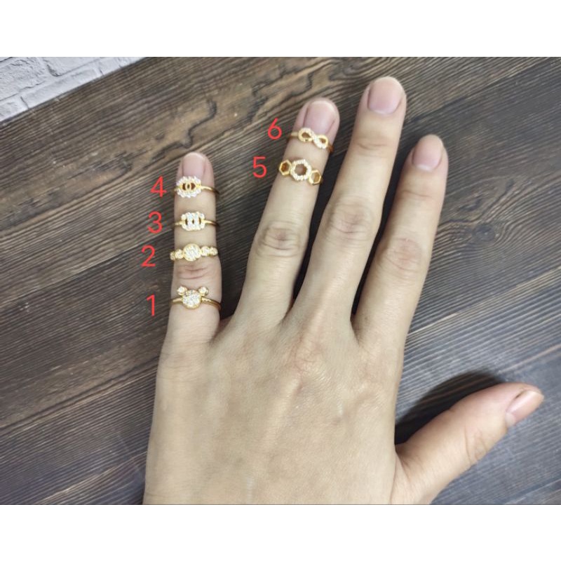 Fifi Fashion Cincin Anak Xuping ASLI Model Perhiasan Lapis Emas 18k C050