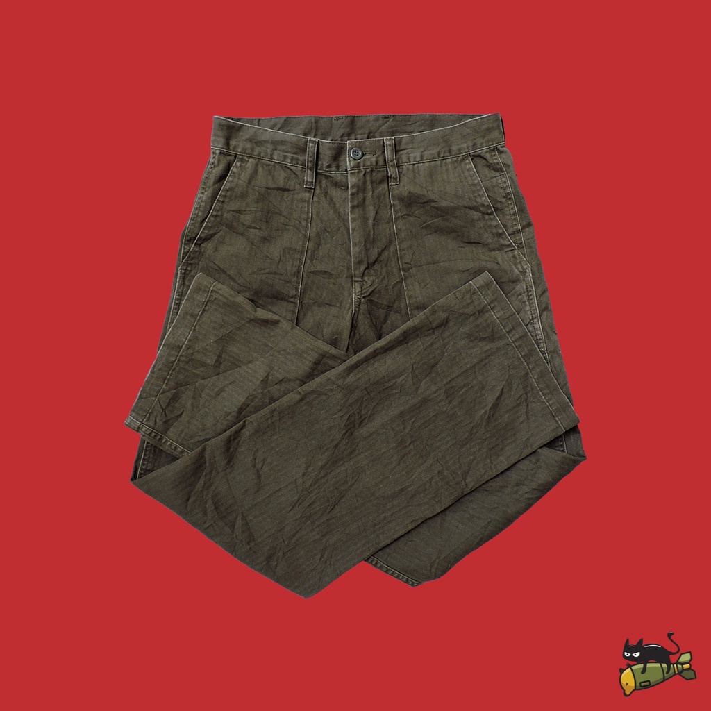 Dickies Fatigue Combat Herringbone Trousers Long Pants