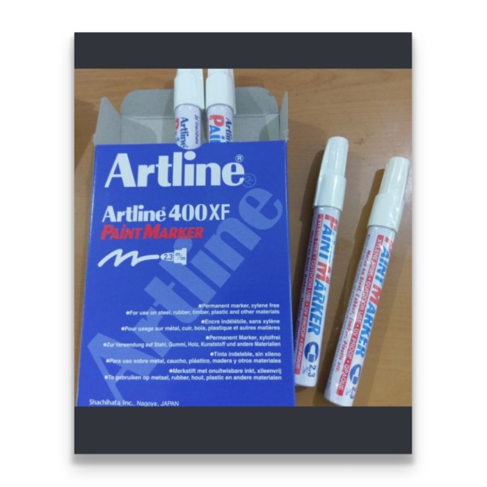 

Promo Spidol Pemanent Putih 400Xf Artline/Paint Marker Artline Ek 400 White Gilaa!!!