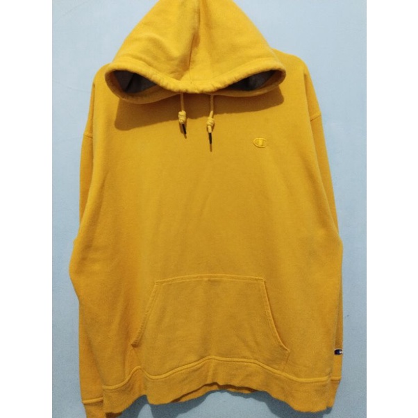 Hoodie Champion mustard ORI second