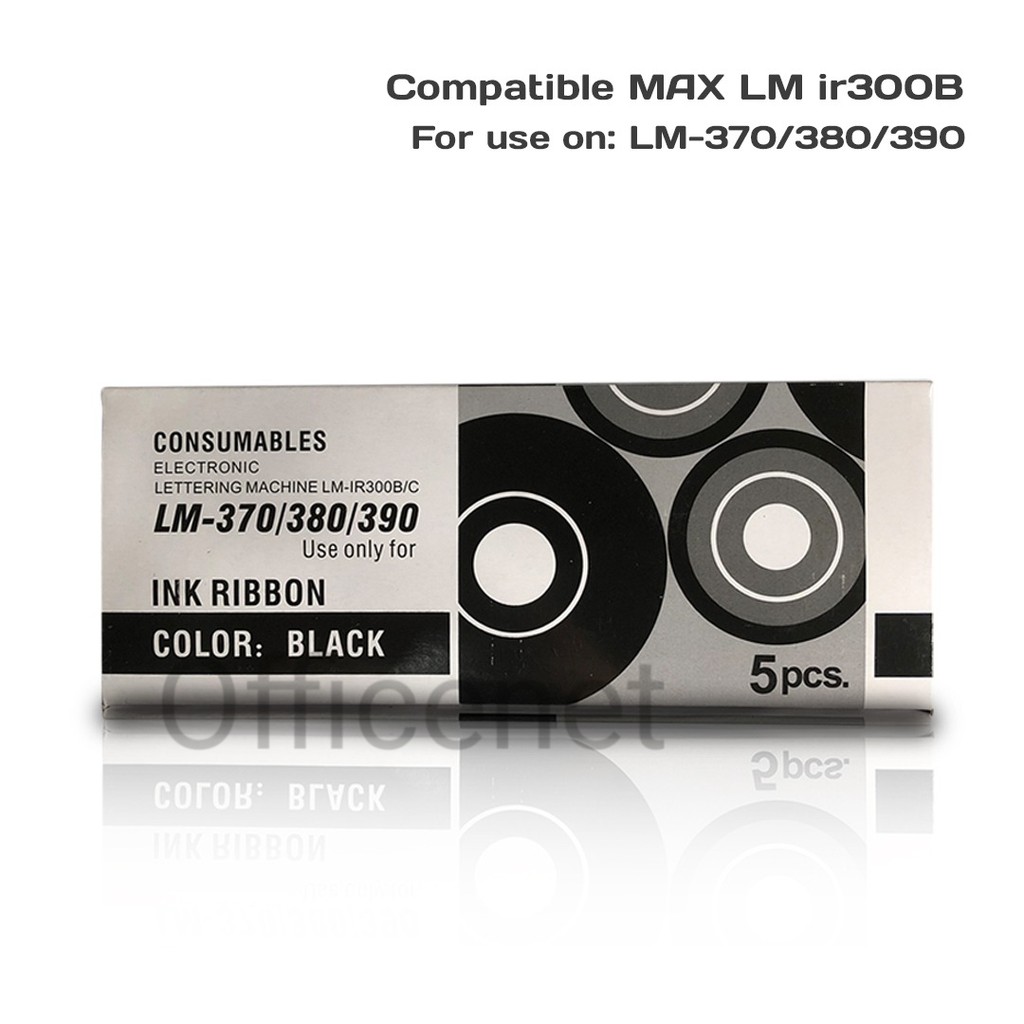 Compatible MAX LM IR300B BLACK ink Ribbon For LETATWIN LM370A LM380E