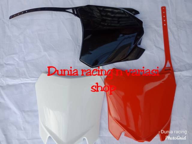 Spakbor depan model CRF 250 sama Tameng Papan nomor Honda CRF