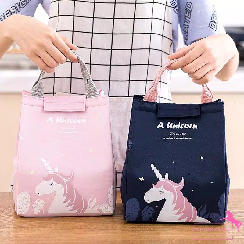 Tas Bekal Unicorn Tas Tepak Makan Unicorn Lunch Bag Unicorn Lunch Cooler Bag