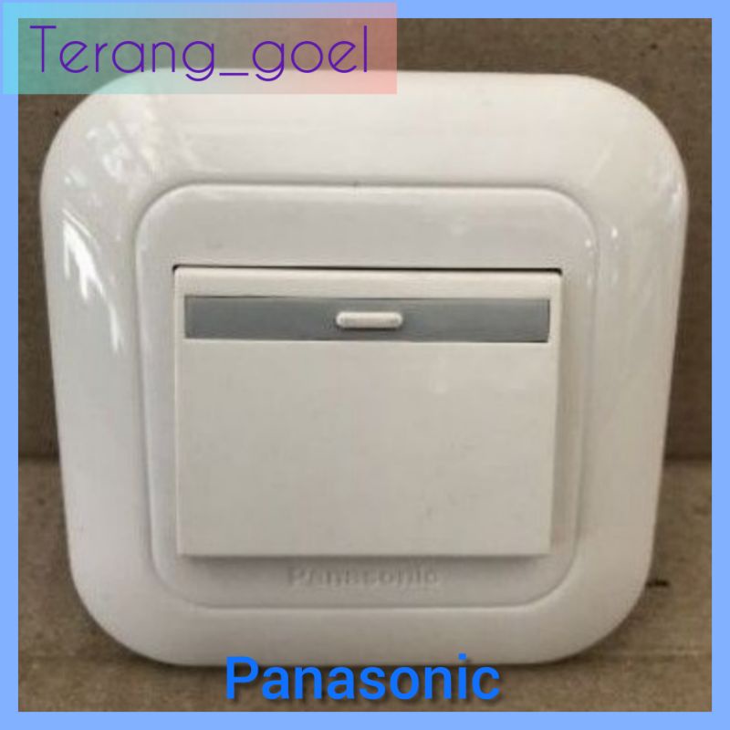 Saklar Engkel Panasonic Tanam / Saklar Tunggal/ Single Switch Wide Series (Besar) WEJ 5541 Panasonic