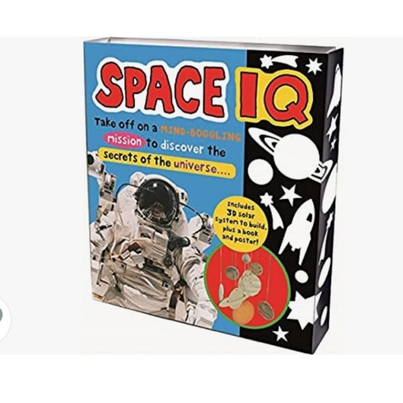 PRIDDY BOOKS "BOX SET SPACE IQ" Includes Book, 3D Model, Poster