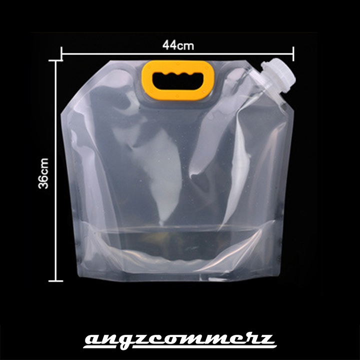 Nozzle Handle Stand Pouch Kantong Minuman Bening Plastik Besar Travel