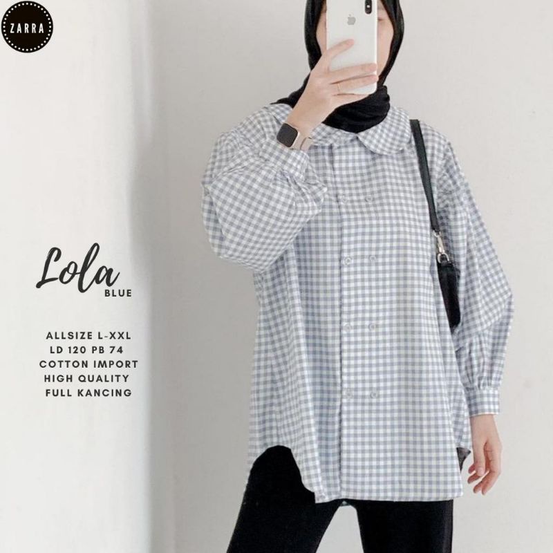 LOLA BLOUSE ORIGINAL PRODUK ATASAN UNTUK KERJA CASUAL