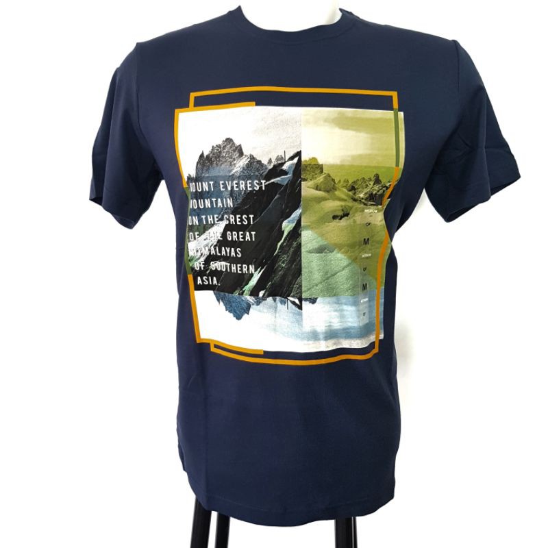 COUNTRY FIESTA ORIGINAL - Kaos Oblong Pria Lengan Pendek Warna Biru Dongker (CF)